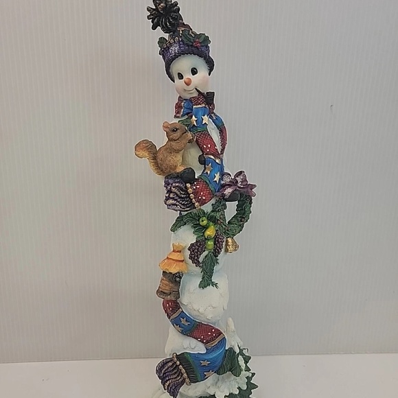 Vintage Lenox 12” 2000 Winter Companion Pencil Snowman Figurine! - Picture 1 of 11